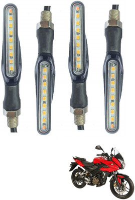 AuTO ADDiCT Rear, Side LED Indicator Light for Bajaj Pulsar 200 AS(Yellow)