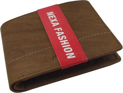 NEXA FASHION Men Casual Brown Genuine Leather Wallet(3 Card Slots)