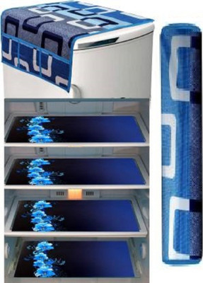 FRC Decor Fridge Mat(Width: 30 cm, Blue)