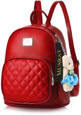 MUSRAT Latest Trend Party Wear backpack with Adjustable Strap for Girls and Women's 6 L Backpack(Red)