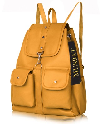 MUSRAT Latest Trend Party Wear backpack with Adjustable Strap for Girls and Women's 6 L Backpack(Yellow)