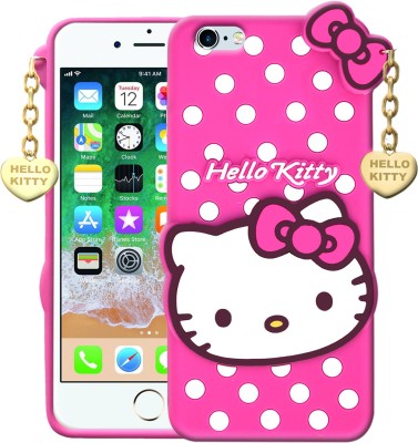 KING COVERS Back Cover for Apple iPhone 6 Hello Kitty Mobile Back Cover, 3D Cute Kitty Back Cover, with Heart Pendant, for Girls(Pink, White, 3D Case, Pack of: 1)