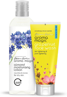 Aroma Magic Combo of Almond moisturising Lotion and Grapefruit face wash(2 Items in the set)