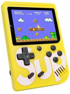 GLARIXA Portable Handheld Good Arrival SUP 400 in 1 USB Rechargeable Retro Game Box 1 GB with Mario/Super Mario/DR Mario/Contra/Turtles & Other 400+ Games(Yellow)