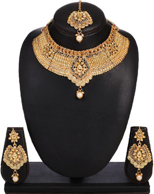 YELLOW CHIMES Copper Gold-plated Gold Jewellery Set(Pack of 1)