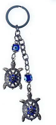 gtrp Evil Eye Turtle Tortoise Key Ring/Key Chain for Good Luck and Prosperity Key Chain