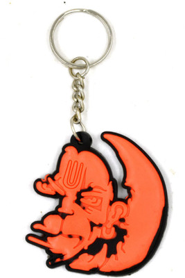 AFH Angry Hanuman Ornage Single Sided Rubber Key Chain Key Chain