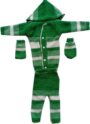 FIRST STEP ENTERPRISES Baby Boys & Baby Girls Casual Jacket Sweater(Green)