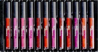 Sh.Huda 12 Piece Liquid Matte Lipstick Set(multicolor, 60 ml)