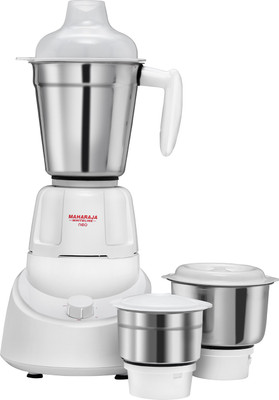 MAHARAJA WHITELINE Neo MX 147 / mx 199 500 W Mixer Grinder 3 Jars, White MAHARAJA WHITELINE Mixer Juicer Grinder