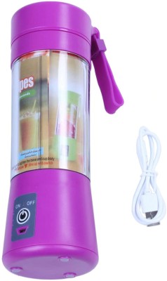 HighSeas USB Rechargeable Personal Blender Mini Blender Fruit Smoothie Baby Food Juicer Cup 4 500 Juicer (1 Jar, Purple)