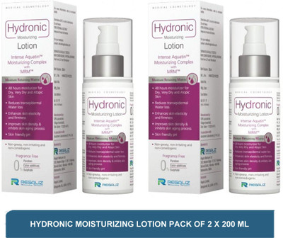 Regaliz Hydronic moisturizing lotion pack of 2 x 200 ml(400 ml)