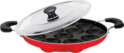 Sahas with Lid 0.1 L capacity 24 cm diameter(Aluminium, Non-stick)