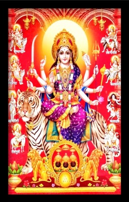 SUNINOW Suninow Nav durga maa photo frame | photo frame for wall hanging | maa durga photo frame | religious frame | god photo frames Religious Frame Religious Frame