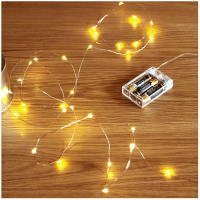 iWin 50 LEDs 4.98 m Gold Steady String Rice Lights(Pack of 1)