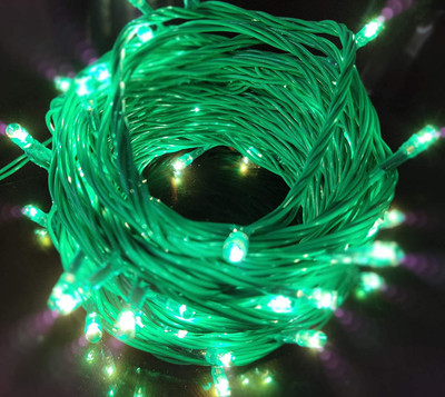 Ascension 21 LEDs 8 m Green Steady String Rice Lights(Pack of 4)