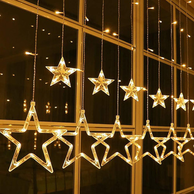 InfraHive 12 LEDs 2.49 m Gold Flickering Star Rice Lights(Pack of 1)