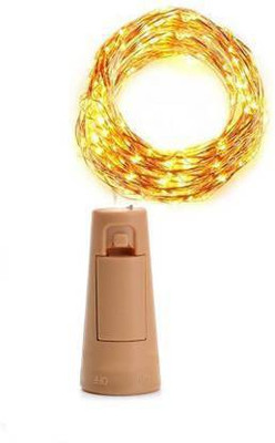 FStyler 20 LEDs 1.98 m Gold Steady String Rice Lights(Pack of 1)