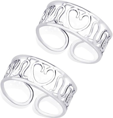 Rinayra Jewels Heart Silver Toe Ring-TR266 Sterling Silver Toe Ring Set