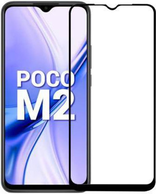 Krkis Edge To Edge Tempered Glass for POCO M2(Pack of 1)