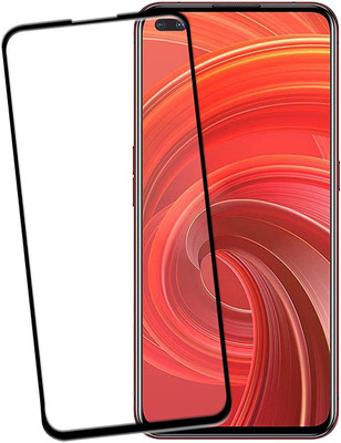 HOBBYTRONICS Edge To Edge Tempered Glass for REALME X50 PRO(Pack of 1)