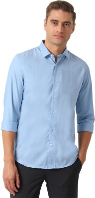 LOUIS PHILIPPE Men Self Design Casual Blue Shirt