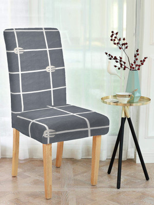 Flipkart SmartBuy Polyester Striped 1 Seater Chair Cover(Grey Pack of 1)