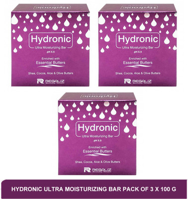 Regaliz Hydronic Ultra moisturizing bar pack of 3 x 100 g(3 x 100 g)