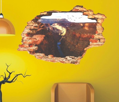 Jump up 45 cm Magical wall hole, Wall sticker Self Adhesive Sticker(Pack of 1)