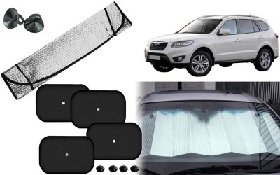 Auto Kite Dashboard, Rear Window, Side Window Sun Shade For Hyundai Terracan(Silver, Black)