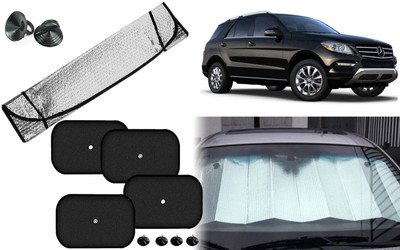 Auto Kite Dashboard, Rear Window, Side Window Sun Shade For Mercedes Benz ML250(Silver, Black)