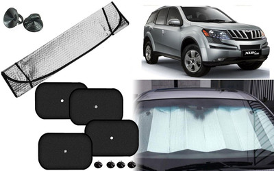 Auto Kite Dashboard, Rear Window, Side Window Sun Shade For Mahindra XUV 500(Silver, Black)
