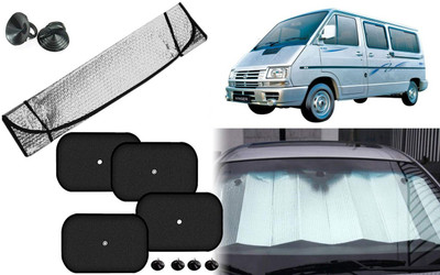 Auto Kite Dashboard, Rear Window, Side Window Sun Shade For Tata Winger(Silver, Black)