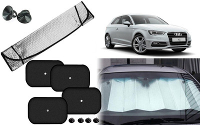 Auto Kite Dashboard, Rear Window, Side Window Sun Shade For Mercedes Benz E250(Silver, Black)