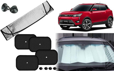 Auto Kite Dashboard, Rear Window, Side Window Sun Shade For Mahindra XUV(Silver, Black)