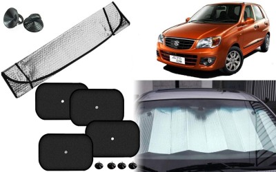 Auto Kite Dashboard, Rear Window, Side Window Sun Shade For Maruti Suzuki Alto K10(Silver, Black)