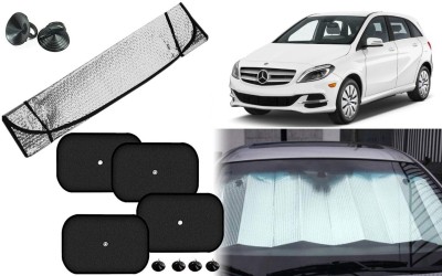 Auto Kite Dashboard, Rear Window, Side Window Sun Shade For Mercedes Benz B-Class(Silver, Black)