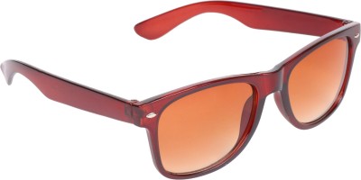 Scaglia Rectangular Sunglasses(For Men & Women, Brown)