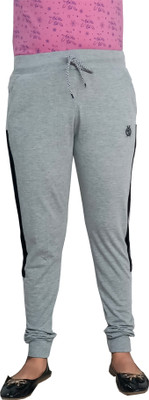 Indistar Solid Women Grey Track Pants