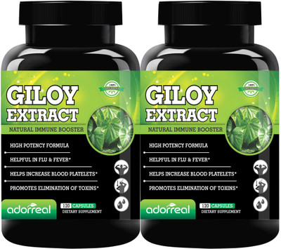 Adorreal Giloy Extract for Natural Immune Booster (Pack of 2)(2 x 120 Tablets)