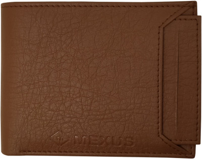 MEXUS Men Casual Tan Artificial Leather Wallet(7 Card Slots)