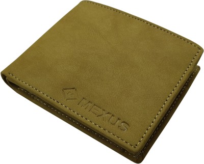 MEXUS Men Casual Beige Artificial Leather Wallet(3 Card Slots)