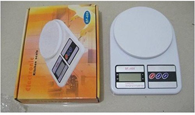 My Machine MM SF-400 Weight Scale LCD Kitchen Digital Electronic Weight Scale Machine Weighing Scale(White)