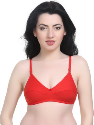 Sexy Bust Women T-Shirt Non Padded Bra(Red)