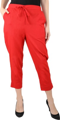 SVK Etail Regular Fit Women Red Trousers