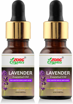 Zorg Organics Lavender Essential Oil (For Aromatheraphy & Massage) (Pack of 2)(30 ml)