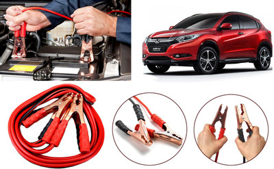 Auto Kite Heavy Duty Jumper Booster Cables Anti Tangle Copper Core RY91 7.5 Feet Wire approx 7.2 ft Battery Jumper Cable(Pack of 1)