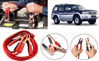 Auto Kite Heavy Duty Jumper Booster Cables Anti Tangle Copper Core RY75 7.5 Feet Wire approx 7.2 ft Battery Jumper Cable(Pack of 1)