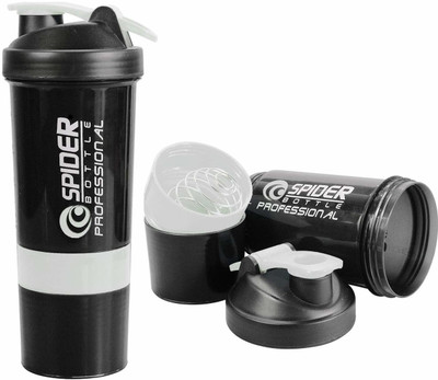 Voyageur 600 ml Plastic Sipper(Pack of 1, Black, White)