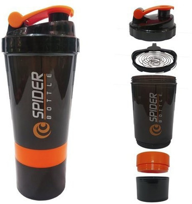 Voyageur 600 ml Plastic Sipper(Pack of 1, Orange, Black)